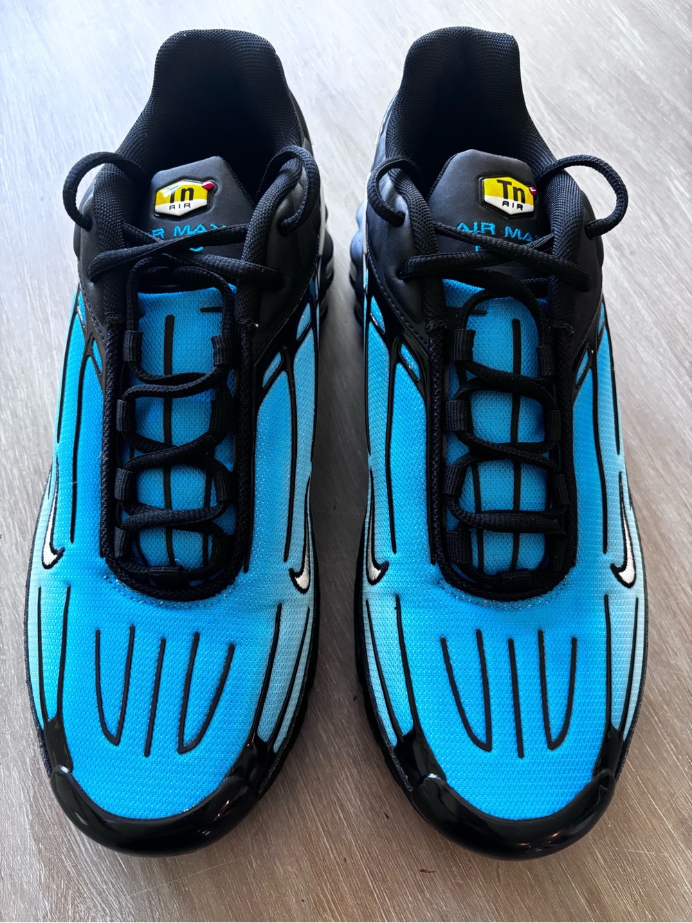 Nike Men's Air Max Plus TN Athletic Shoes - Bright Blue/Black